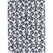 Blue/White 120 x 96 x 1.5 in Area Rug - Alcott Hill® Caralina Floral Machine Woven Area Rug in White/Blue | 120 H x 96 W x 1.5 D in | Wayfair