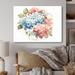 Winston Porter Green Hydrangea Blooms Heaven II - Hydrangea Metal Wall Decor Metal in Pink | 16 H x 32 W x 1 D in | Wayfair