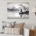 Breakwater Bay Asian Art Sailboat Sumi IV - Asian Art Metal Wall Decor Metal in Gray | 12 H x 20 W x 1 D in | Wayfair