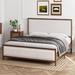 Gracie Oaks Mariangeliz 43.3" Bed Frame Wood in Brown | 43.3 H x 80.3 W x 56.7 D in | Wayfair FD39BDCF033047C09090E1E93697E9EC