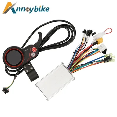 Kit de contrôleur d'accélérateur de doigt pour vélo électrique affichage LED compteur prise 5