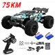 1:16 75KM/H or 50KM/H 4WD RC Car with LED Remote Control Cars High Speed Drift Monster Truck for