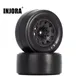 2.2/3.0inch Rear Drag Racing Belted Wheel Tires 2PCS Black for 1/10 RC Truck Car Slash 2WD Losi 22S