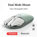 Mouse wireless Bluetooth da 2,4 Ghz Mouse ottico USB dual mode Mouse silenzioso da gioco ricaricabile per PC portatile Xiaomi Computer da ufficio