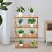 4 Tier Wooden Rack Organizer and Durable Storage