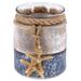 CoTa Global Silver Sea Starfish Candle Holder with Starfish Figure - 3.2″Lx2.8″Wx2.8″H