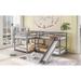 L-Shaped Bunk Bed, Full & Twin Size with Full Length Guardrail