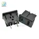 5pcs AC 15A 125V 2 Pin US Plug Panel Mount US Outlet Power Socket Black