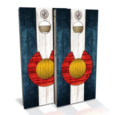 Colorado Flag Outdoor Cornhole Board Set