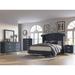 Sheridan 3 Piece Velvet Dark Gray Upholstered Tufted Panel Bedroom Set