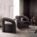 Manhattan Comfort Modern Darian Boucle Accent Chair Set of 2