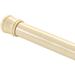 Beige Adjustable Spring Tension Curtain Rod Heavy Duty Anti-slip 41-76" Inches - 41" to 76" inches
