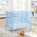 Palmer 3-in-1 Convertible Mini Crib Baby w/ mattress pad