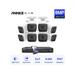 ANNKE 4K 8 Channel AI DVR Recorder,8 Pcs 8MP Ultra HD Outdoor Cameras