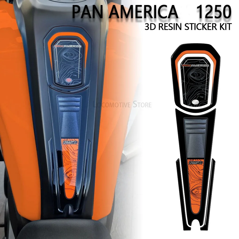 Pan America 1250 2023 3D-Gel-Epoxidharz-Aufkleber, Tankpad-Schutz-Set für Harley Davidson Pan America 1250 2020–2023