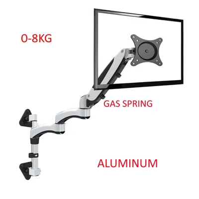 DL-FE160W-L Aluminium Legierung 360 ° Full-Motion 15-27 zoll LCD TV Wand Halterung Monitor Halter Rack Monitor dual arm 85 up down
