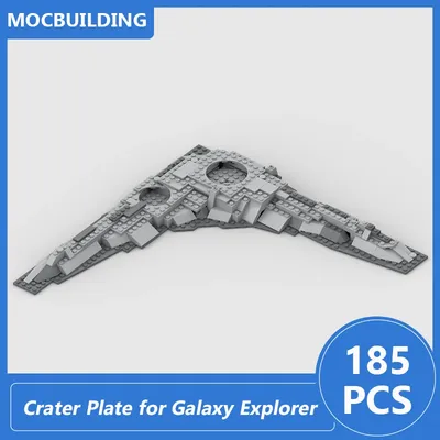 Galaxy Explorer 10497 Krater Platte Modell Moc Bausteine Diy Montiert Ziegel Raum Serise Display Spielzeug Geschenke 185PCS Image