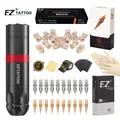 EZ Tattoo Kits Caster Wireless Cartridge Tattoo Machine Stift mit 40 stücke EZ Cartridge Tattoo