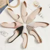 Frühling 2025, neue Schuhe mit flachem Mund und flachem Boden, spitze Zehen, einfarbige Schuhe mit flachem Absatz, Slip-on-Schuhe, Größe 31, 32, 33, 45, 46 Flock