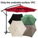 Fairnull 2M Patio Umbrella Cloth Replacement Sun Protection Outdoor Market Table Hanging Umbrella Canopy Parasol Top Shade Cover Umbrella Supplies