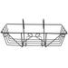 1pc Iron Plant Stand Hanging Planter Pot Flowerpot Planter Wall Mounted Square Flower Rack Iron Metal Stand (Black)