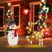 Japceit Snowman Christmas Decorations Outdoor Led Lighted Snowman Christmas Decorations for Outside Indoor Home Lawn Yard Garden Patio with Red Scarf & Hat