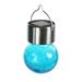 Outdoor Solar Crack Ball Chandelier Glass Hanging Lantern Garden Lamp