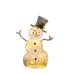COFEST Luminous Snowman Family Outdoor Christmas Decorations-Durable Powder-Coated Frames-Charming Holiday Scene for Indoor and Outdoor A