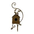 QTOCIO Garden Tools Metal Bird House With Poles Outdoor Metal Bird House Stake Bird House For Patio Backyard Patio Outdoor Garden Decoration