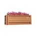 2 x 4 Rectangular Metal Planter Box Durable Raised Garden Bed in Galvalume Steel 24 x 48 With 18 Inch High Walls (Copper Metallic)