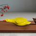 CUTICATE Duck Garden Statue Miniature Figurine Duck Figurine Tabletop Ornament for Balcony Yard Indoor Outdoor Table Housewarming Gift Yellow Lying