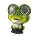 TERGAYEE Solar Garden Outdoor Statues Garden Frog Bird Decor Figurines Waterproof Cute Garden Sculptures & Statues for Patio Yard Lawn Ornaments Gifts