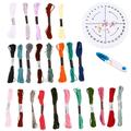 NUOLUX 1 Set Bracelet Making Kit Bracelet Maker Looms Embroidery Thread String Beads