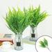 Xinhuadsh Artificial Flowers UV Resistant Realistic 7 Fork No Watering Non-fading Low Maintenance Lifelike Boston Fern Shrub