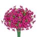 JOLIXIEYE Artificial Daisy Flowers Decor Dried Artificial Fake Daisy Bouquet Flowers Decor for Outdoor Decoration Bouquet Rose Red