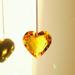 AZZAKVG Christmas Valentine S Day Room Decor Pendant Decoration Hanging Heart Handicraft Hanging Peach Heart Crystal Craft Jewelry Accessories Chandelier Decoration Lighting Window Pendant