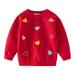 Esho 2-7T Toddler Girls Long Sleeve Crewneck Sweaters Knitted Tops Pullovers Knitwear Pack of 1