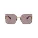 Logo Oversize-frameless Sunglasses - Pink - Miu Miu Sunglasses