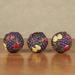 Tuscan Fruit Orbs Multi Jewel Set of Three, Set of Three, Multi Jewel