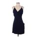 Emory Park Casual Dress - Mini: Blue Dresses - Women's Size Small