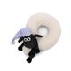 NICI 49655 Shaun das Schaf weiß-Flauschiges Kuschel-Nackenkissen, Kissen für Jungen, Mädchen, Babys und Kuscheltierliebhaber – ideal für Zuhause, Kindergarten oder unterwegs