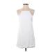 Zara Casual Dress - Mini Square Sleeveless: White Print Dresses - Women's Size Small