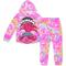 Preschool Light Pink Trolls Tie-Dye Pullover Hoodie and Jogger Set