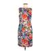 Chetta B Casual Dress - Sheath: Pink Floral Dresses - Women's Size 8