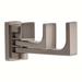 Ginger Frame Triple Pivoting Wall Mounted Robe Hook Metal in Gray | Wayfair 3011T/SN