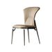 STAR BANNER Italian Style Light Luxury Household Simple Dining Upholstered Back Side Chair Dining Chair Upholstered in Gray | Wayfair