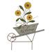 Regal Art & Gift Weather Resistant Metal Plant & Flower Garden Stake Metal in Gray/Green/Yellow | 25.75 H x 19.25 W x 0.5 D in | Wayfair 13632