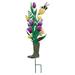 Regal Art & Gift Weather Resistant Metal Garden Stake Metal in Gray/Green/Indigo | 31 H x 9 W x 0.25 D in | Wayfair 13475