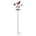 Regal Art & Gift Weather Resistant Metal Animal Garden Stake Metal in Black/Red | 59.5 H x 14.25 W x 7.25 D in | Wayfair 13608