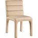 Meridian Furniture USA Kai Tufted Velvet Side Chair Upholstered/Velvet in White/Brown | 34 H x 19 W x 23 D in | Wayfair 891Camel-C